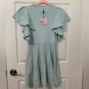 NWT Light Blue Knit Chicwish Dress